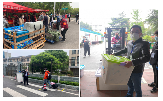 物流管理学院教师志愿者助力学院复学工作