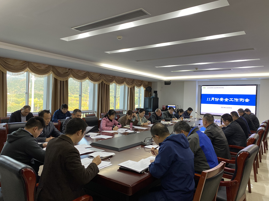 开云手机客户端召开11月份安全工作例会