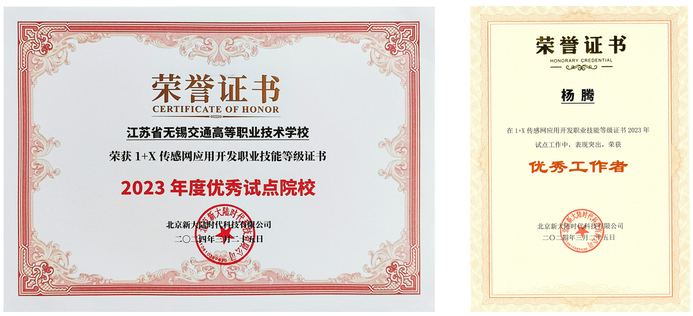喜报|开云手机客户端获评2023年度“1+X”证书优秀试点院校