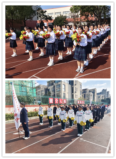 信息管理学院各方阵参加开云手机客户端第二十二届运动开幕式